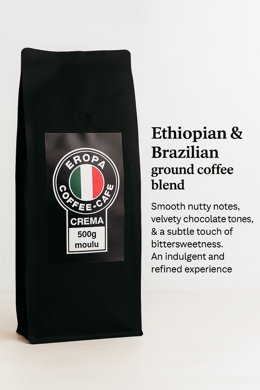 Caisse de 18 x 500 grammes de café moulu Europa Crema
