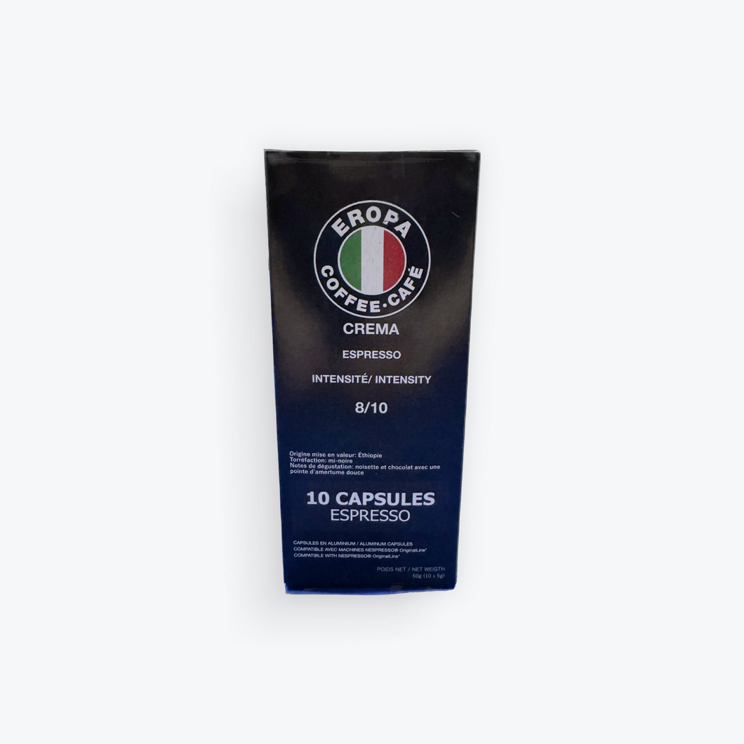 EROPA COFFEE - CREMA CAPSULES (2 X 10 CAPSULES)